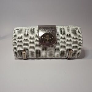 Kate Spade Clutch Santa Margherit White/Gold Wicker